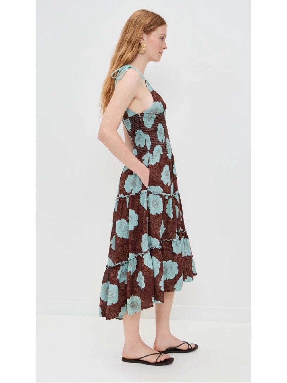 𝓯𝓹 Free People ~ Adriel Floral Midi Dress - Picture 14 of 16